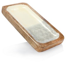 Deko Schale aus Holz - Eckige