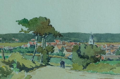 Alte zeichnung landschaft - alte,