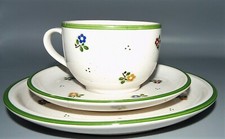 Pfalzkeramik handdekoriert Garmisch grün Blumen Bauernmalerei / Teile zur Wahl 