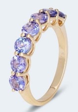 Harry Ivens IV Ring GG 375 mit Tansaniten AAAA