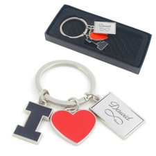 Valentinstag!! Liebe!! Schlüsselanhänger Geschenk ! I love Herz mit  Gravur