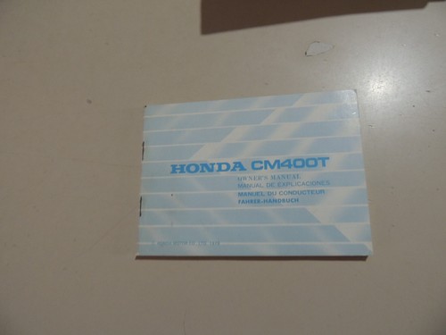 Honda 400 fahrerhandbuch - honda,