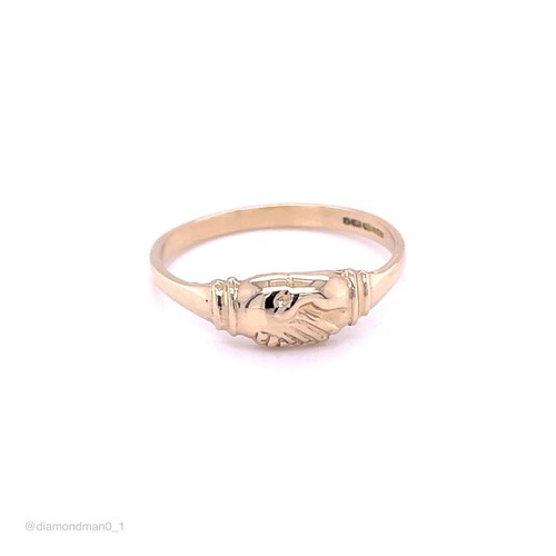 Gelbgold claddagh ring - kt,