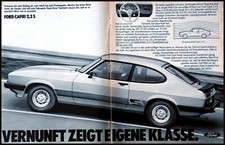 Ford Capri III  2.3S , originale Werbung 1980   Großformat ca. DIN-A-3 !!