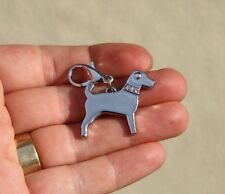 RASSEHUND BEAGLE TERRIER Anhänger Schlüsselanhänger NEU m.Strass Hund SILBER 