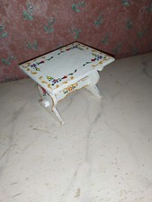 Alter Tisch Dora Kuhn-Kaufladen-Puppenhaus-Puppenstube-handbemalt