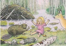 Künstler- Postkarte