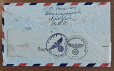 Brief Luftpost USA NY - Nürnberg 1940 Oberkommando der Wehrmacht Briefstempel