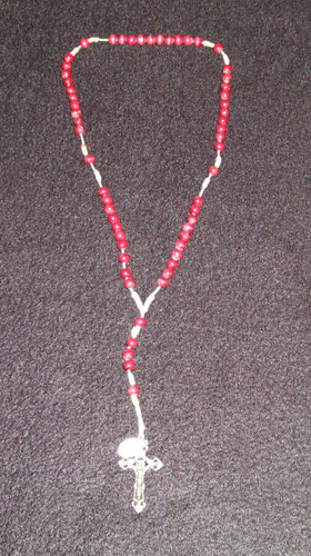 Antiker roter rosenkranz aus - roter,