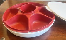Tupperware Vintage Große Partyteller Service Set Neuwertig