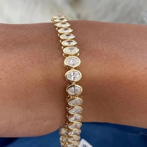Massives 14k gelbgold armband - gelbgold,