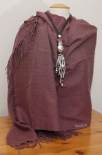 Schal XXL 100% Wolle bordeaux