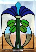 Tiffany Fensterbild Die Blaue