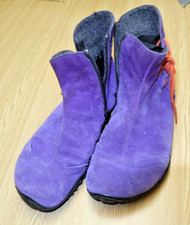 Joe Nimble pink/violette Stiefelette Größe 38 – orange Schnürung – TOP