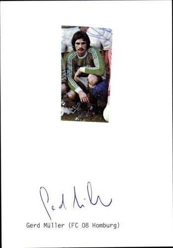 Autogramm fußballer gerd - autogramm,