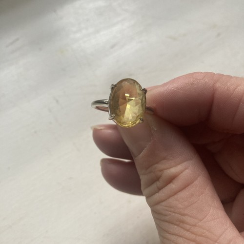 Citrin ring 925 - citrin,