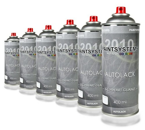 Schwarz glänzend spraydosen - schwarz,