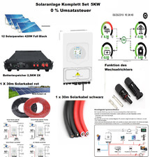 Solaranlage 5,5KW  Deye Hybrid