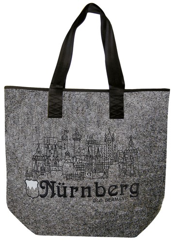 Filztasche mit einstickung - mit,