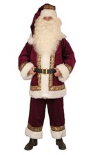 Hochwertiger Samt Nikolausanzug Weihnachtsmann-Anzug Kord Einheitsgröße