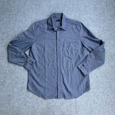 LEVIS Jeans Hemd Langarm Jeanshemd STA-PREST Gr. M Overshirt Denim A16503 Blau