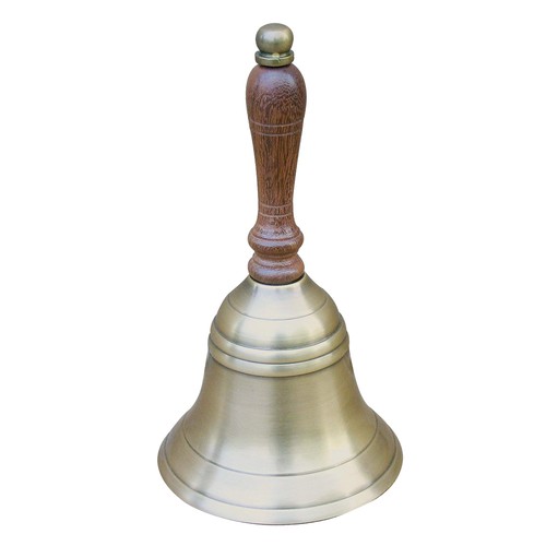 Handglocke messing antik - messing, mit