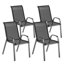 Gartenstuhl 4er Set stapelbar