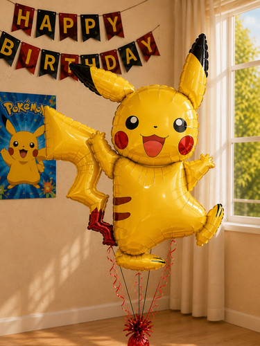 B02 folienballon pikachu - folienballon,