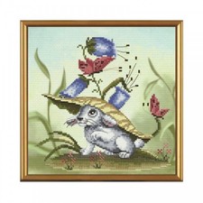 Kinder Motiv Hase Kreuzstich