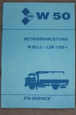 VEB IFA W50 L/L - LDK 1250 - 1 - Betriebsanleitung "DDR" Bedienungsanleitung