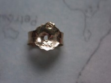 Eine Ohrmutter 5,5 mm Gelbgold 333, Ohrmutter 8 Karat Ersatzteil für Ohrstecker