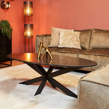 Couchtisch Faye | Oval | Schwarzer Marmor