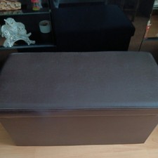 Kunstleder Truhe Neu In Braun