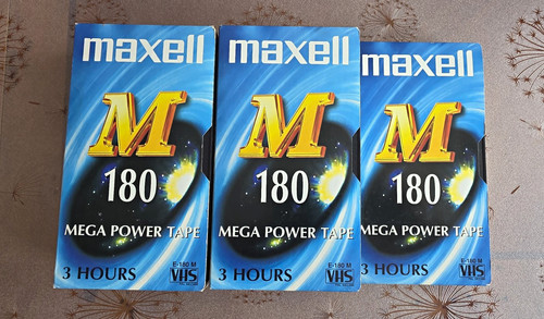 Maxell vhs 180 videokassette - maxell, e-180