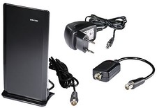 DVB-T T2 Antenne 33 db Verstärkung Zimmerantenne Aktiv Netzteil DAB Radio HD TV