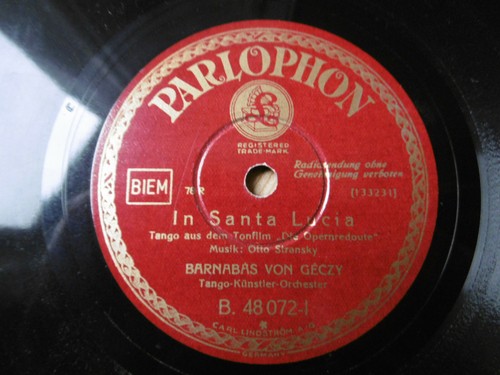 Schellack platte santa - platte,