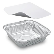 Alu-Servierschale Aluschale Gefrierschale eckig 500ml inkl. Deckel 