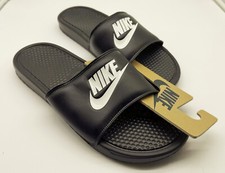 Nike Badeschuhe Adiletten Gr. 50  (US-Größe 16) schwarz Badelatschen NEU