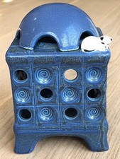 Keramik-Duftlampe/Kachelofen blau G.Wurm Design - neu!