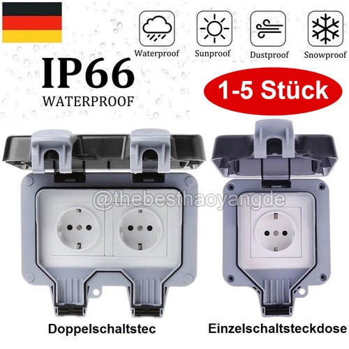 Stück ip66 wandsteckdose - ip66,