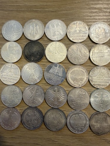 25x mark 625er silber - mark,
