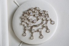 Hochwertiges Mondstein Collier Sterling Silber 925 8mm Steine Rosenkranz Kette