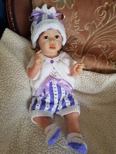 Handgestricktes Set Hose mit