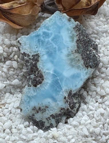 Larimar scheibe heilstein - larimar,