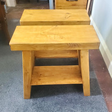 Bauernhocker x 2 rustikaler