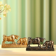 Harz Bull und Bär Figurine