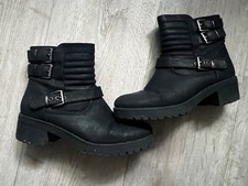 Boots Bikerstiefel Stiefel schwarz Gr. 38