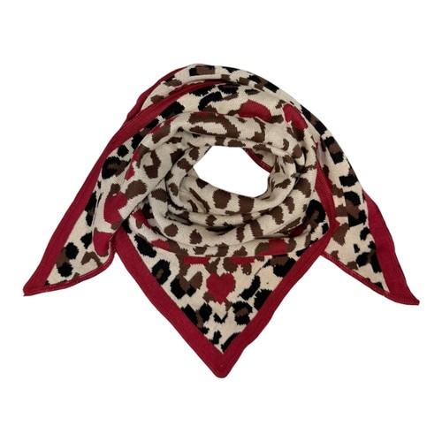 Dreieck strickschal leopard - dreieck,