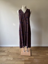 Sommerkleid Damen Gr S, Gudrun Sjöden Blau Orange Gemustert