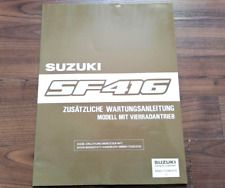 SUZUKI SWIFT SF416 Allrad 4WD 1989 Besonderheiten WERKSTATTHANDBUCH